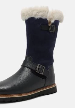 Friboo Leather - Snowboots- Dark Blue -Friboo 81ed21f49212421cbb67d61ee155b327