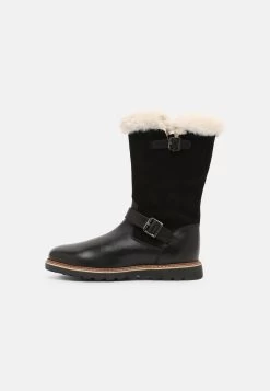 Friboo Leather - Snowboots- Black