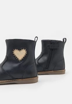 Friboo Leather - Korte Laarzen - Dark Blue -Friboo b4d993148342454cb27fab1dac4c0f3f