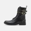 Friboo Leather Booties - Veterboots - Black